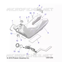 SISTEMA DE COMBUSTIBLE, FUEL TANK ASM.