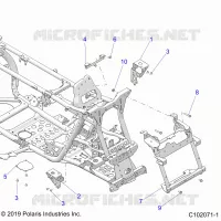 CHASIS, FRONT CAB SUPPORTS