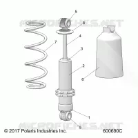 SUSPENSION, CHOQUE FRONTAL TRACK (SP)