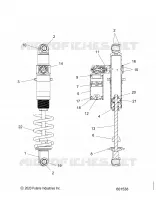 SUSPENSION, SHOCK TRASERO TRACK, VELOCITY