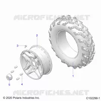 RUEDAS, FRONT TIRE