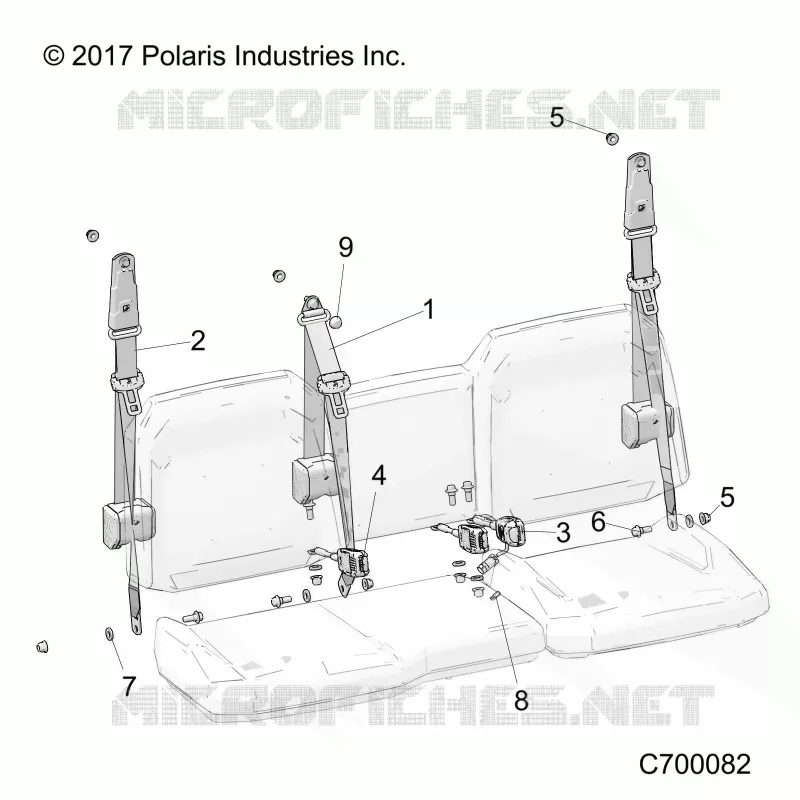 ASIENTO BELT AND MOUNTING