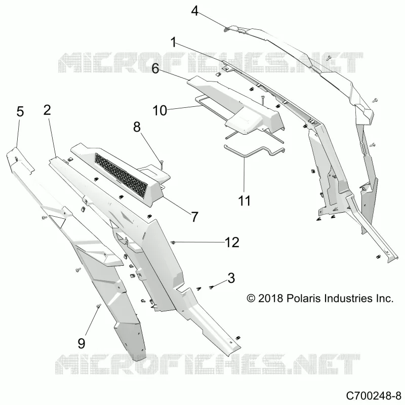 GUARDABARROS TRASEROS AND BEZELS- Z20N4E92AL/AR/BL/BR (C700248-8)