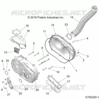 TREN, CLUTCH COVER AND DUCTING