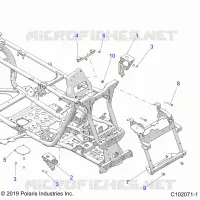 CHASIS, FRONT CAB SUPPORTS