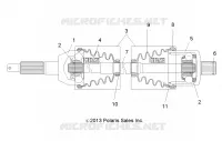 DRIVE TRAIN, TRASERO UNIDAD SHAFT