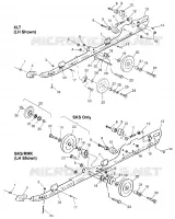 montaje en carril (SUSPENSION) XLT 0970756, XLT SKS 0970556, and XLT RMK 097095 (4937693769B013)