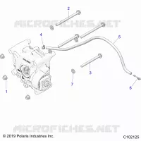 TREN, GEARCASE MOUNTING, REAR