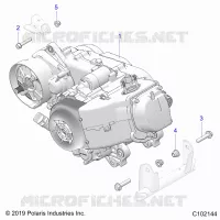 MOTOR, MOTOR AND TRANSMSSION MOUNTING