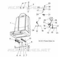 IZQUIERDA asiento de cubo ajustable