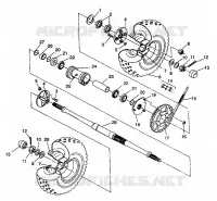 TRASERO conjunto de accionamiento RUEDA 4X4 350L S938139 (4924342434030A)