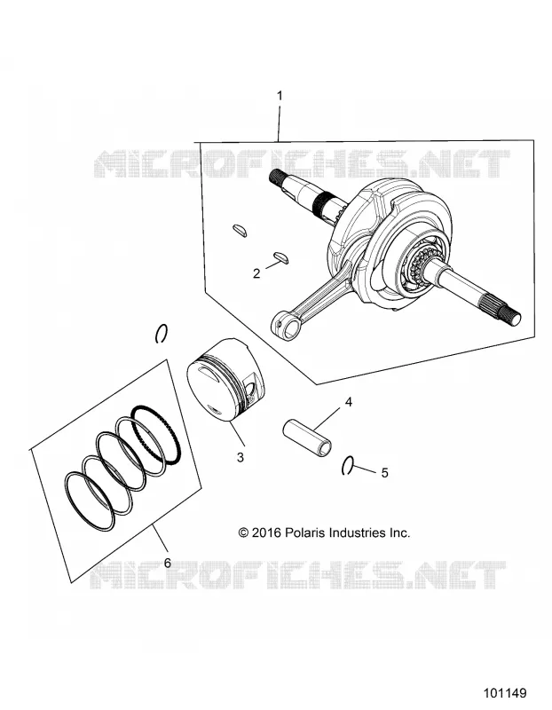 ENGINE, CIGUEÑAL, CONNECTING ROD AND PISTON -A19HZA15N1/N7 