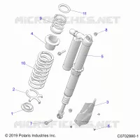 SUSPENSION, REAR MONTAJE DE DESCARGA, ULTIMATE