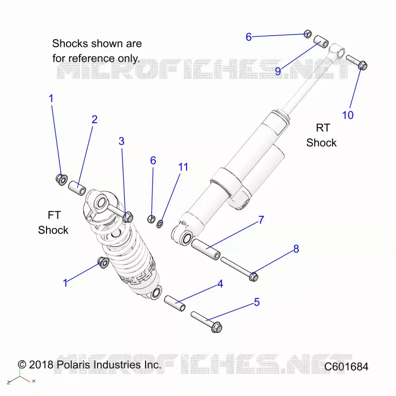 SUSPENSION, MONTAJE DE DESCARGA, REAR SUSP.