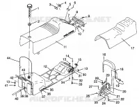 ASIENTO Y TANQUE DE GAS TRAIL 0972761, EUROPEAN TRAIL E972761,  TRAIL TOURING 097 (4938313831A010)
