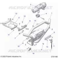 PARACHOQUES DELANTERO, W/WINCH
