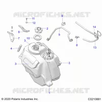 SISTEMA DE COMBUSTIBLE, FUEL TANK ASM.