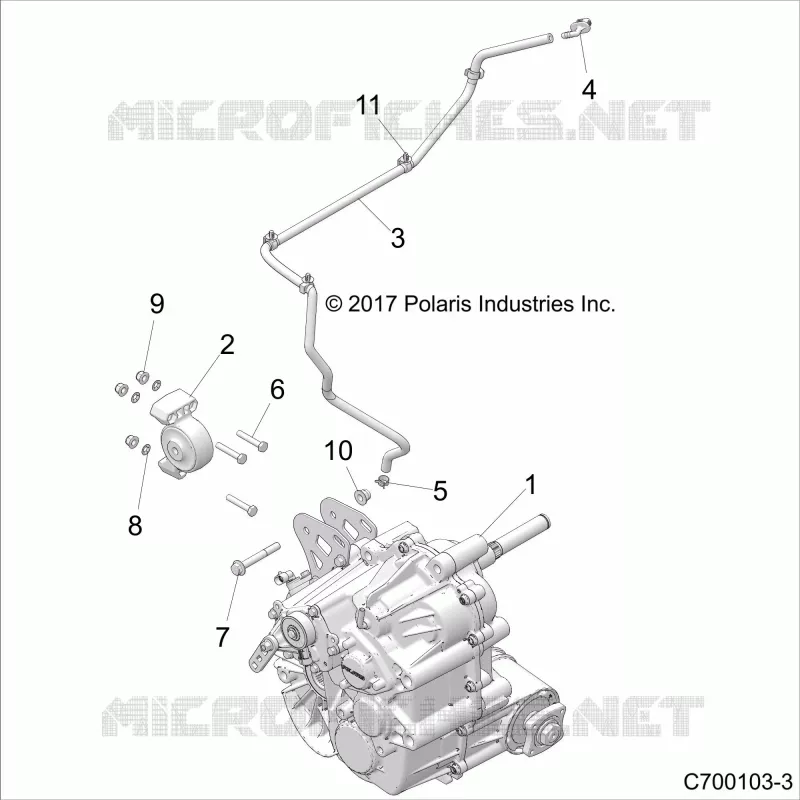 TREN, MAIN GEARCASE MOUNTING