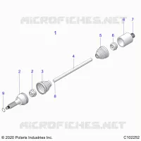 TREN, REAR DRIVE SHAFT
