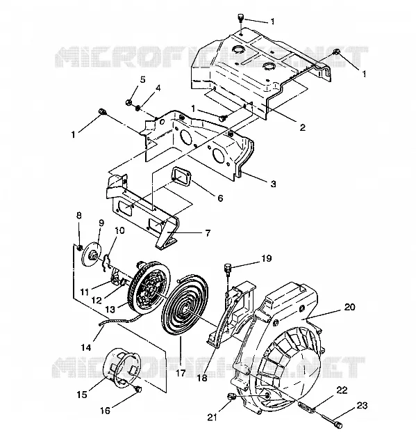 VENTILADOR CAJA   MONTAJE DE RETROCESO LITE/0933433 and  LITE DELUXE/0933431 (4922972297040A)