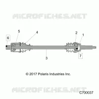 TREN, REAR HALF SHAFT