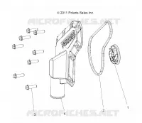 MOTOR, WATERPUMP IMPELLER AND COVER