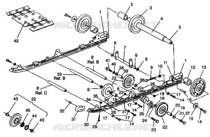 CONJUNTO DE SUSPENSIÓN 500 EFI 0942774 (4924982498019A)