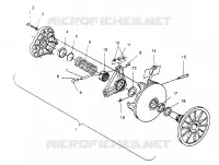 Embrague ASSEMBLY  500 EFI 0952774, EFI SKS 0952574,   EFI SKS PT 09529 (4929052905C003)