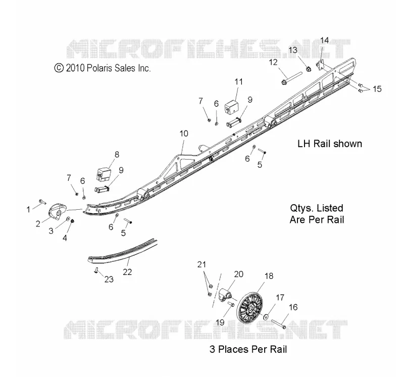 SUSPENSION, montaje en carril (155 Inch)