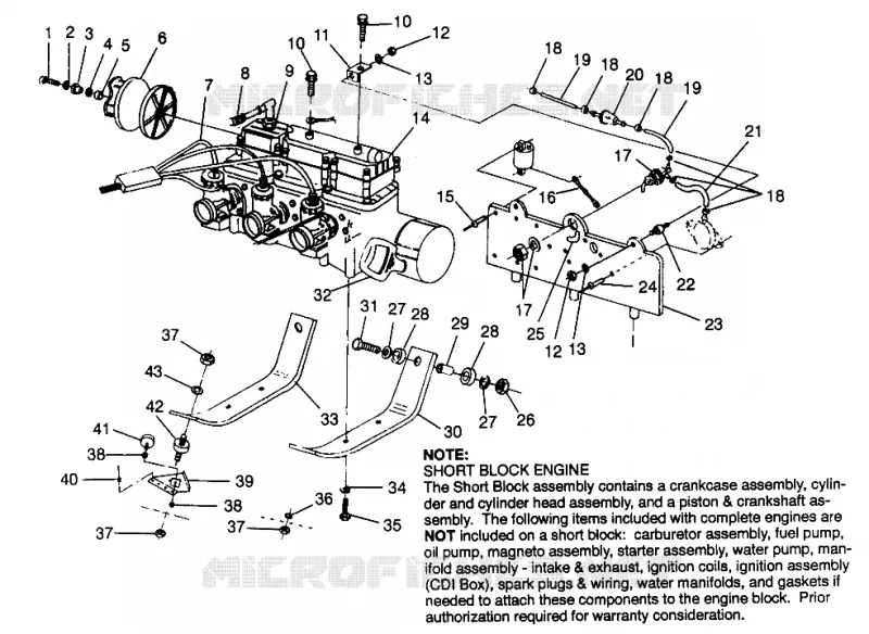 MONTAJE DEL MOTOR ULTRA TOURING 0975378 and EUROPEAN ULTRA TOURING E975378 (4938133813C007)