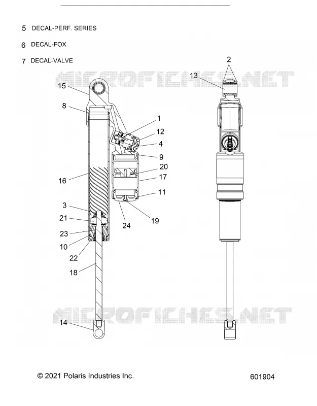 SUSPENSION, SHOCK TRASERO TRACK