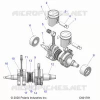 ENGINE, PISTON AND CIGUEÑAL