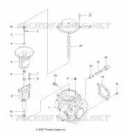 MOTOR, CARBURADOR, UPPER