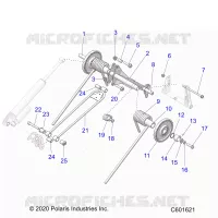 SUSPENSION, TRASERO ARM PAR