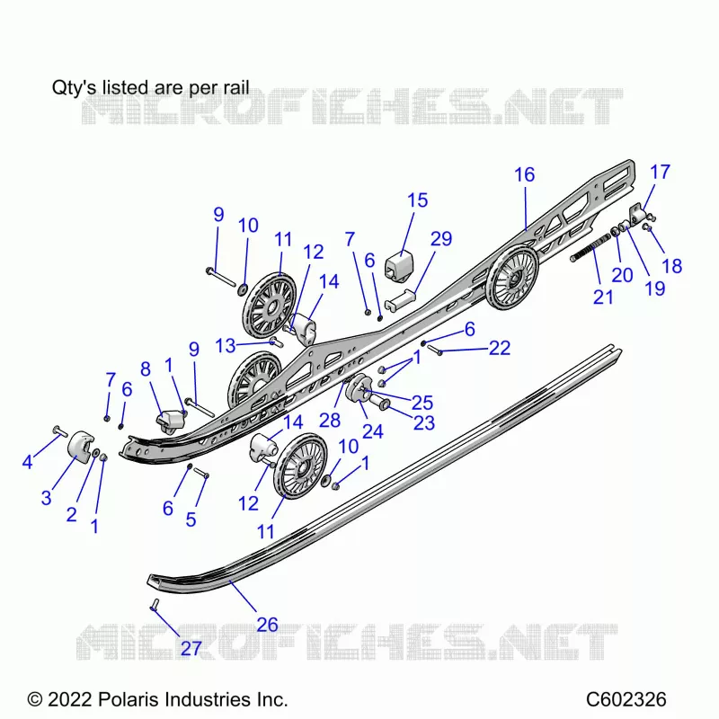 SUSPENSION, RAIL BEAM LH/RH