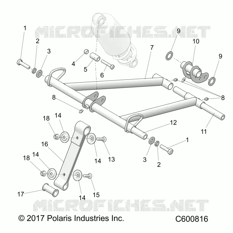 SUSPENSION, TORQUE ARM, FRONT