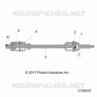 TREN, REAR HALF SHAFT
