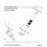 SUSPENSION, MONTAJE DE DESCARGA, REAR SUSP.