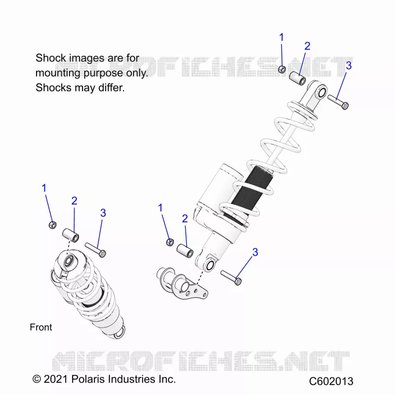 SUSPENSION, MONTAJE DE DESCARGA, REAR SUSP.