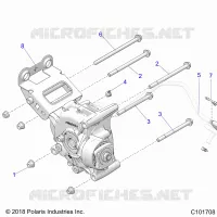 TREN, GEARCASE MOUNTING, REAR