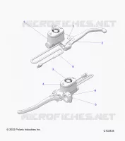 FRENO FRONTAL BRAKE LEVER AND MASTER CYLINDER