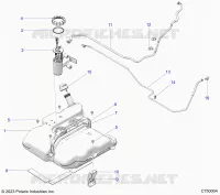 SISTEMA DE COMBUSTIBLE, FUEL TANK ASM.