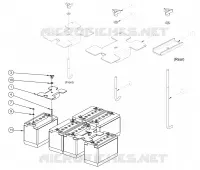 BATERÍA LEAD ACID FLOODED EV31 HOLD DOWN