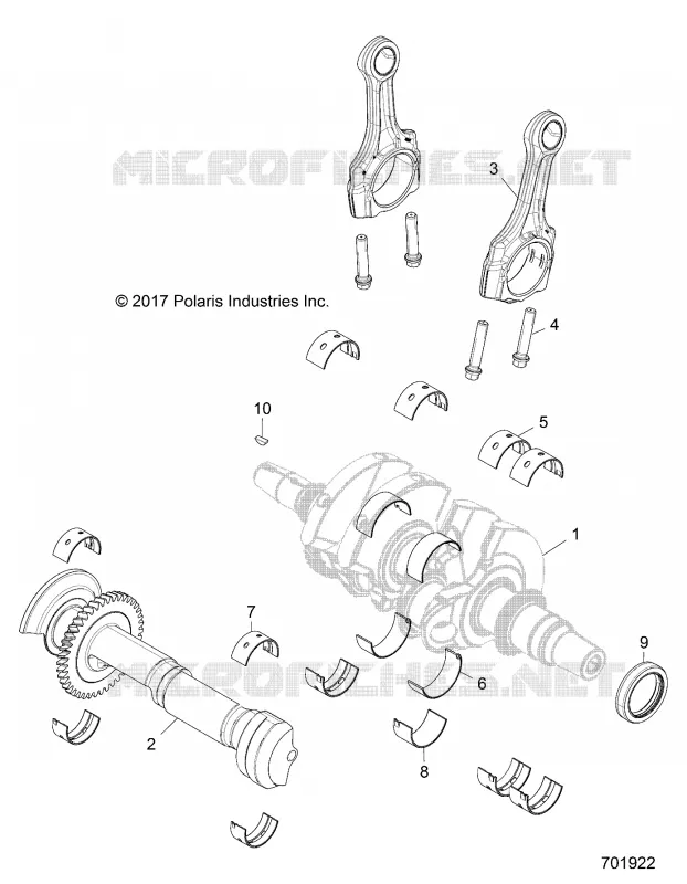 ENGINE, CIGUEÑAL AND BEARINGS