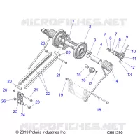 SUSPENSION, TRASERO ARM PAR