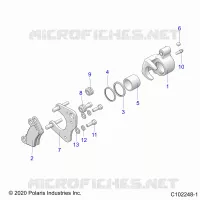BRAKES, BRAKE PINZA FRENO DELANTERA