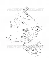 FRENTE COMPARTIMIENTO DE ALMACENAMIENTO  SL 750 B954070 (4930523052A008)