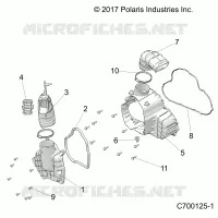 ENGINE, ALTERNADOR  COVER HVAC