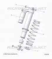 SUSPENSION, CHOQUE FRONTAL MOUNTING