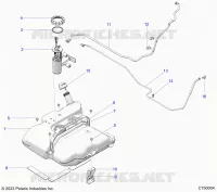 SISTEMA DE COMBUSTIBLE, FUEL TANK ASM.